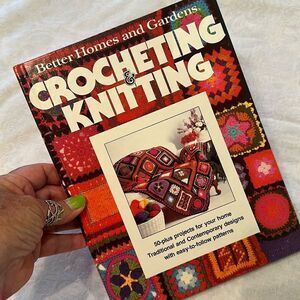 Book Crocheting and Knitting Patterns Vintage Better Homes and Gardens 1977